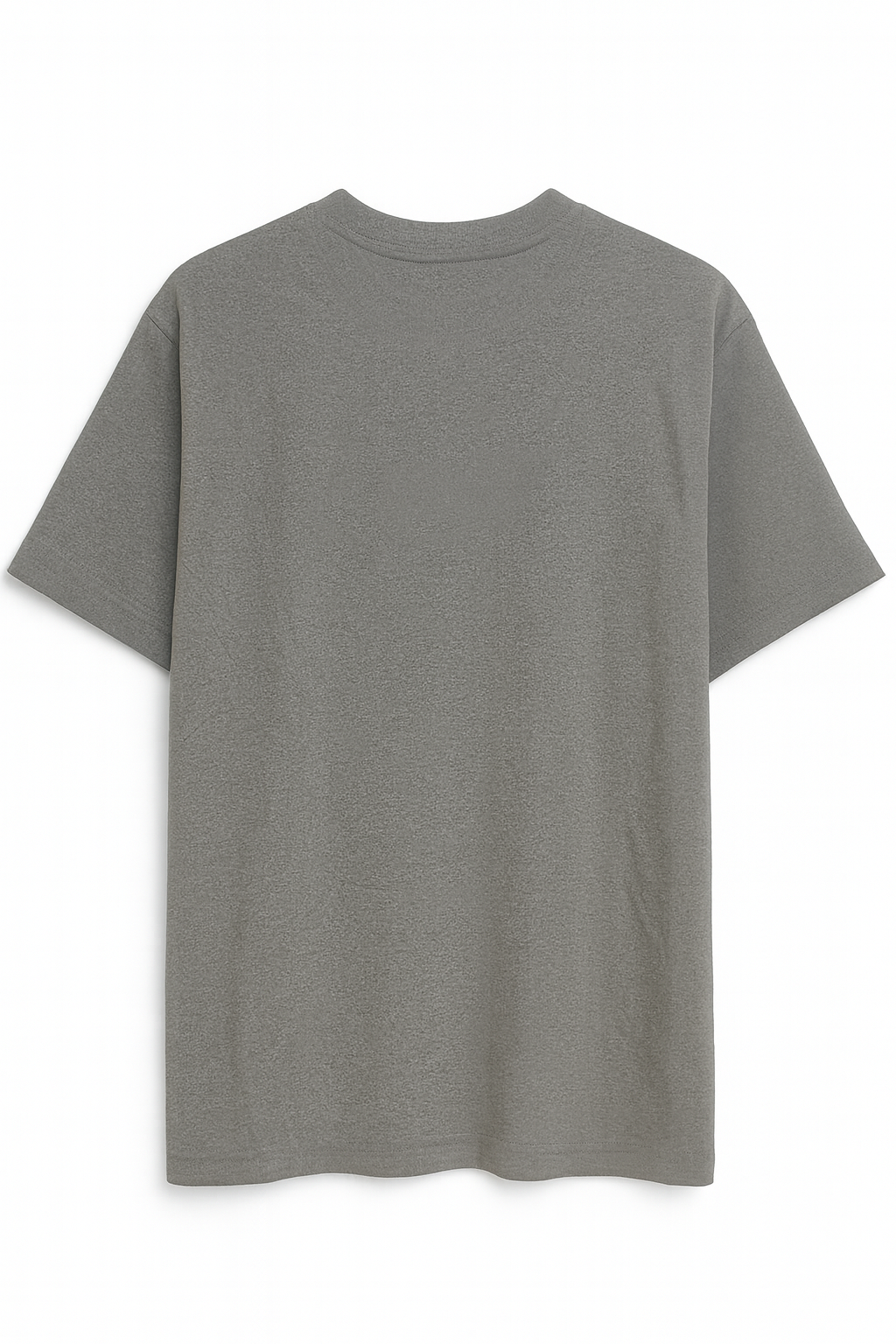 back of gray t-shirt
