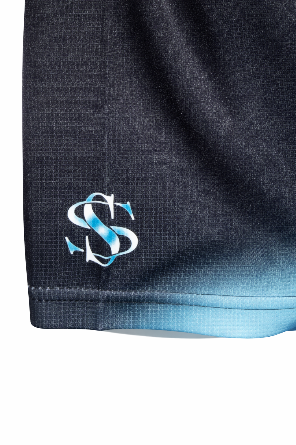 Close-up of the SS logo on a white background